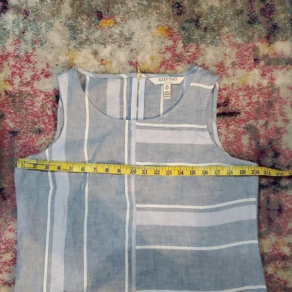 Striped Linen Tank Top  - Picture 7 of 8